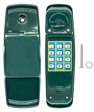 harayaa 1 Stück Interaktives Lernspielzeug-Telefon aus Limettengrünem für Kinder, Geeignet für Spielhaus-Spielset