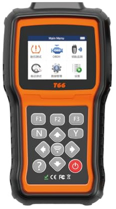 GREOHNMPAW Herramienta de Presión de Neumáticos para Automóvil T66 TPMS Reaprendizaje Activación de Sensores Programación Lector de Códigos OBD2 para Automóvil Herramientas de Diagnóstico