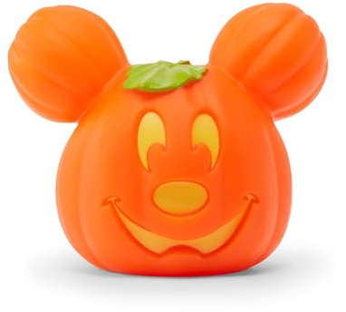 Disney Store Official zucca luminosa Topolino, 13 cm, decorazioni di Halloween per interni, opzione timer disponibile, batterie incluse