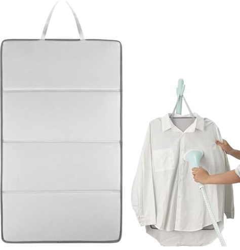 Minhaxue Foldable Steam Board, 26.8x16 inches Vertical Steamboard Press Pad, Lightweight Iron Mat, Ironing Pad for Steam Pressing on Tabletop & Bed for Clothes Steaming