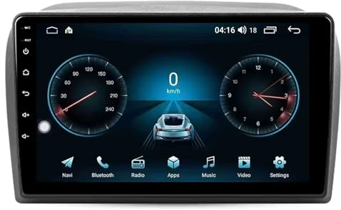 Autorradio Multimedia GPS Auto Inalámbrico Android 14 para Fiat Doblo 2 II 263 2009-2015 Unidad Principal de 9 Pulgadas con Pantalla táctil GPS Bluetooth WiFi FM cámara de Marcha atrás (4G+32G).