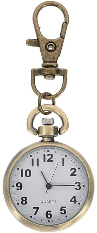 Alipis Orologio da Infermiera Appeso Quadrante Digitale Vintage, Portachiavi Orologio da Tasca per Donne, Robusto e Pratico per Personale Sanitario e Studenti
