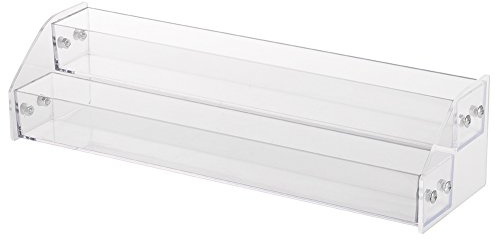 Ejoyous Nail Polish Organiser Transparent, Multifunctional Acrylic Nail Polish Display Stand Acrylic Cosmetic Organizer Essential Oil Bottles Nail Polish(2 Tier)