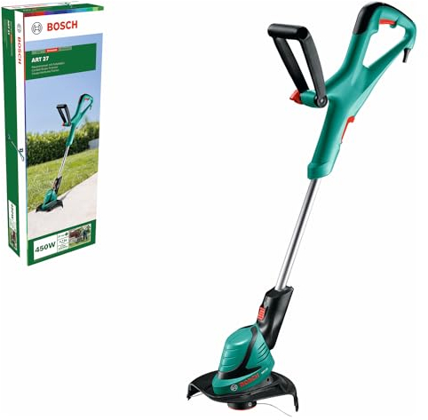 Bosch Electric Grass Trimmer Art 27 (Cutting Grass and Weeds, Lawn Trimming, and Garden Edging; 450 W; Cutting Diameter 27cm; Lightweight 2.7kg; in Carton Packaging)