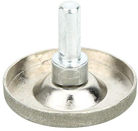 Sharpening Stone, Grinding Stone 5.6Cm for Family Trimming for Grind Planing Knives Drills Scissors Knives(360 mesh)