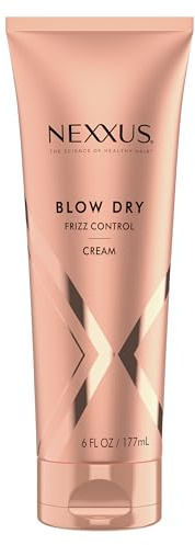 Nexxus Smooth and Full Blow Dry Balm, Frizz Control, Volume and Heat, Weightless Style, Styling, Dry Balm for Straight and Full Hair, 6 Ounce