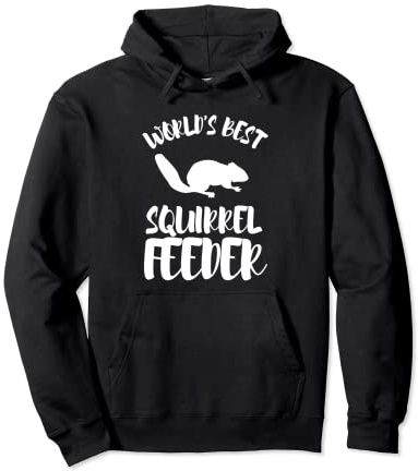 Squirrel Feeder Bird Watching Wildlife Scout Pullover Hoodie