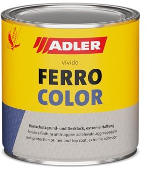 ADLER Ferrocolor, Peinture antirouille 3 en 1, vernis métallique Différentes nuances de couleurs RAL9001 blanc crème/2,5 l