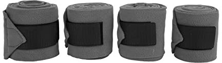 ZLXHDL 4 Stück Pferdebeinwickel, Selbstklebende Pferdebein-Kompressionsbandage, Doppelseitige Fleece-Pferdebeinbandagen Für Das Training Und Training(grau)