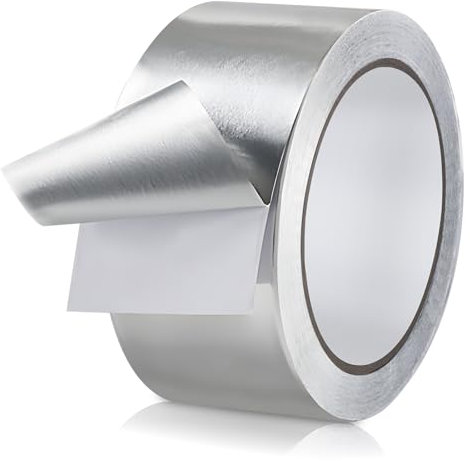 Cokshy Ruban adhésif en aluminium, isolation des pots d'échappement, haute température, pour l'étanchéité et le patchwork, conduits d'air chaud et froid, réparation du métal et plus encore (50 mm x 10