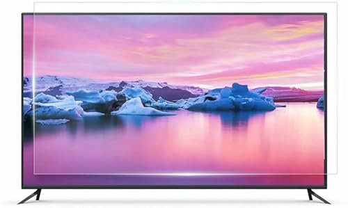 BTOIASYHF Anti-Blue Light TV Screen Protector Anti-Glare/Anti-Scratch/Anti-Radiation Reduction Eye Fatigue Protection Film, for Curved and Flat Screens,75,55
