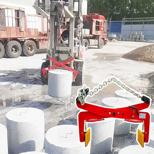Abrazadera de elevación de piedra resistente, capacidad de 700 a 3000 libras, abrazadera ajustable para bloques de hormigón y losas de granito, diseño de mandíbula de tijera, XXL (1125 kg)