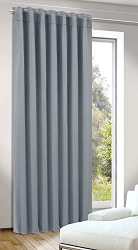 Albani Schal vd. Schlaufen DimOut/Tina / 245x140 cm, dunkelgrau, 245 x 140 cm