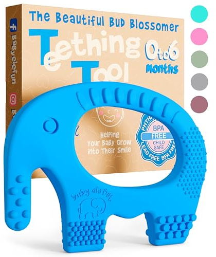 Baby Elefun Baby Teething Ring 5X Pain Relief Zero Delay 0-6 Months