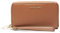 Michael Kors große Smartphone-Handgelenktasche aus quer genarbtem Leder, Luggage, 17.8 x 10.2 x 2.5 cm
