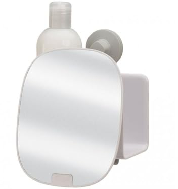 Joseph Joseph Easy Store Compact Shower Shelf with Adjustable Mirror - Acrylic, White, 36