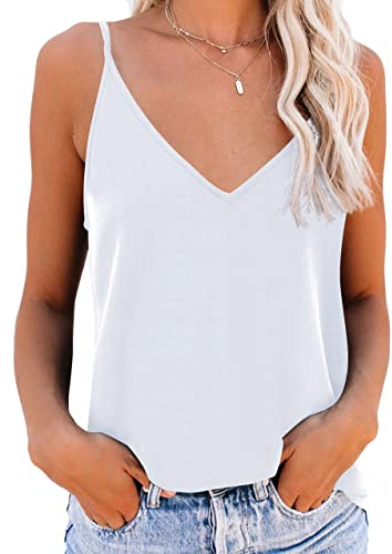 NONSAR Camiseta interior con tirantes finos ajustables estilo espagueti para mujer, camiseta básica, camisola