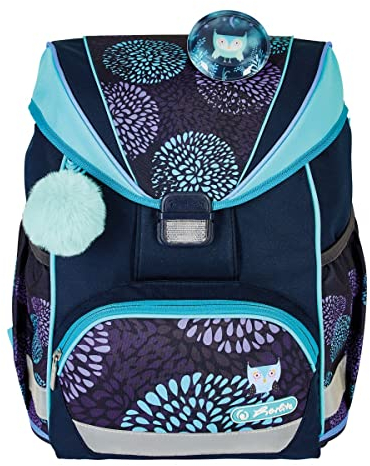 Herlitz® Schulrucksack Ultralight Jugend Schulranzen Rückentasche | Volumen 15L | Herren Damen Unisex Sportlich | Für Student Schüler | Casual Bequem | Flower Owl, multicoloured, Modern