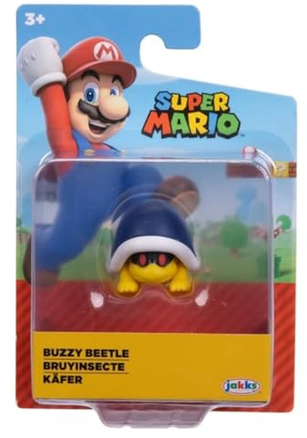Super Mario World of Nintendo - Mini figura de Escarabajo Buzzy de 2.5 pulgadas