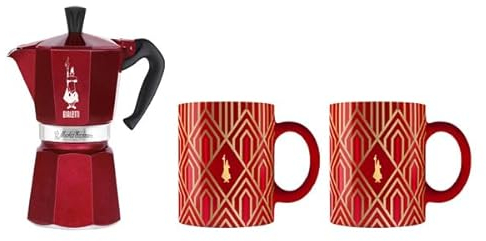 Bialetti Déco Glamor Moka Express Moka pot 0.27 L Blue, Red, White