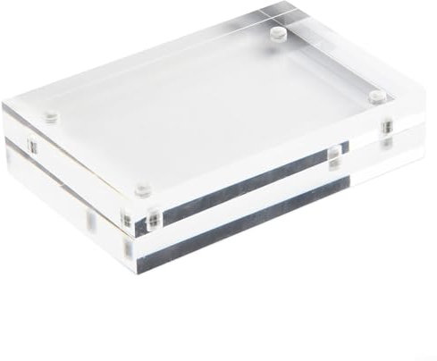 Cadre photo magnétique en acrylique transparent - 4 x 6 cm