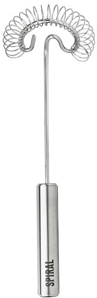 Tovolo Spiral Whisk Stainless Steel 10” Sauce and Gravy Whisk for Cooking Blending Mixing Stirring Whipping Whisking and Egg Beating, Easy to Clean Dishwasher Safe Kitchen Flat Bottom Coil Whisker