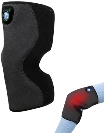 Coussin chauffant pour genou | Masseur avec 6 modes de vibration, chauffe-genou électrique | pour femmes, hommes, personnes âgées, voyage, maison, lieu de travail, bras, jambes, épaules