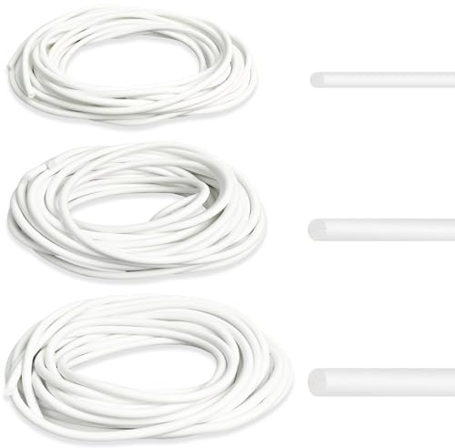 15 metros de cuerda de sellado para juntas, diámetro de 4 mm/5 mm/6 mm, junta de silicona redonda, cordón de sellado negro, cordón de relleno, cinta de sellado para juntas, perfil de relleno para