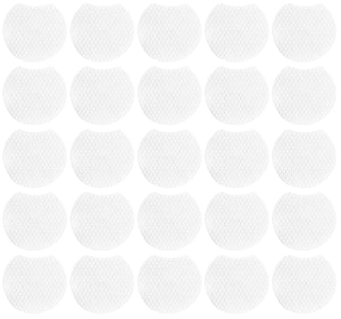 MOTHNUR Discos Desmaquillantes No Tejidos 2400 Unidades Almohadillas Cosméticas Gruesas Textura Perlada Semicírculo Borde Cortado para Piel Sensible Toallitas de Maquillaje Suaves para