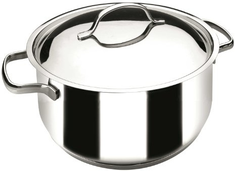 LACOR - 32024 - Cacerola con Tapa Basic 24 cm INOX