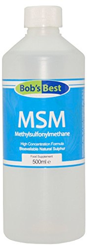 MSM Liquid Bioavailable Natural Sulphur Supplement High Concentration Formula Methylsulfonylmethane - 500ml (Half Litre)