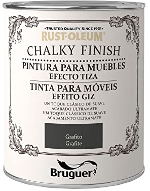 Rust-Oleum Bruguer Chalky Finish pintura para muebles Grafito 750 ml