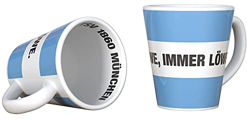 TSV 1860 München Tasse - Einmal Löwe, Immer Löwe - Kaffeetasse Kaffeebecher Mug - Plus Lesezeichen Wir lieben Fußball
