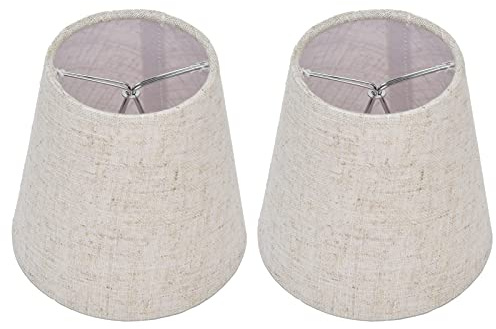 Lampara Pinza, Juego de 2 Pantallas Lamparas, Pantalla Clip,Pantallas para Lámparas Moderna pantallas de tela para lámparas,Lámpara de Araña de Cristal,Paralume Lámpara de Pared