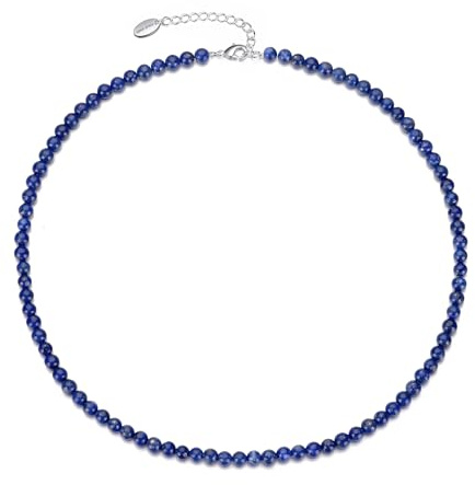 Philip Jones Lapis Mini Beaded Gemstone Necklace