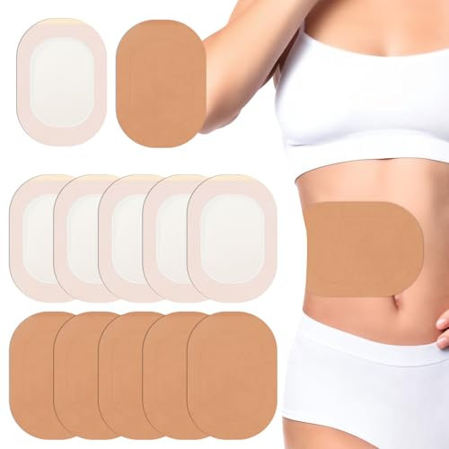 10 Stück Rizinusöl Packung, Einweg Selbstklebende Castor Oil Pack, Hypoallergene Rizinusölpackungen, Sehr saugfähig, für Taille, Oberschenkel und Rücken (Ohne Öl)