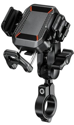 Motorcykel GPS Navigationsfäste Motorcykeltelefonhållare Med Vibrationsdämpare Mobiltelefonhållare Cykel Scooter ATV Navigation Srand För 5.4-7.2