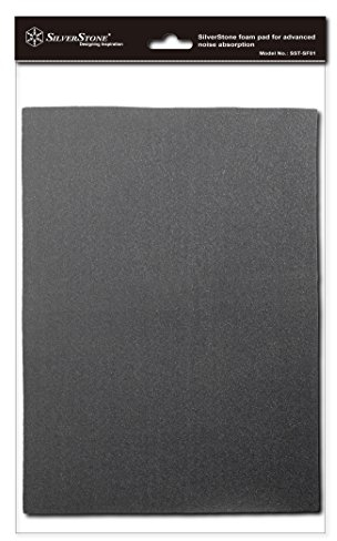 SilverStone SST-SF01 - Dämmungsmatte für PC Gehäuse Noise Absorber Silent Foam, 530x380x4 mm, schwarz