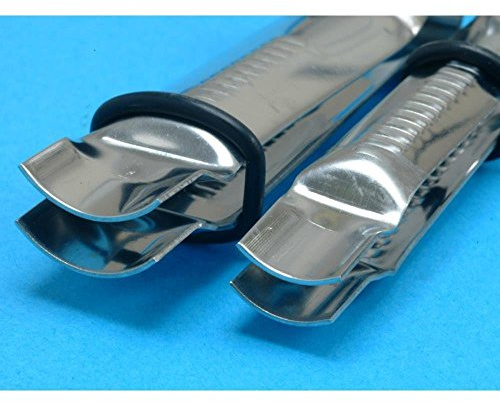 PME Closed Curve Plain Crimpers, Large and Small Sizes, Set of 2,Silver,8.5 x 2 x 1.5 cm