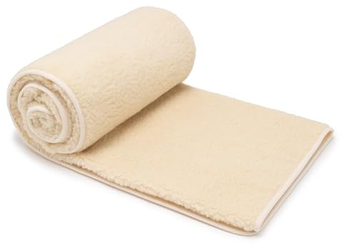Best Wool Coperta Lana Merinos 240x200 cm - Coperta Morbida in 100% lana di Pecora Merino - Coperta Grande e Soffice - Peso 500 g/m2 - Materiale Traspirante