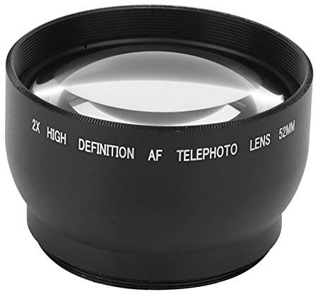 Obiettivo di ingrandimento della fotocamera, 52 mm Ingrandimento 2.0X Obiettivo ad alta definizione Obiettivo zoom professionale Obiettivo aggiuntivo per tutti gli obiettivi della fotocamera con diame