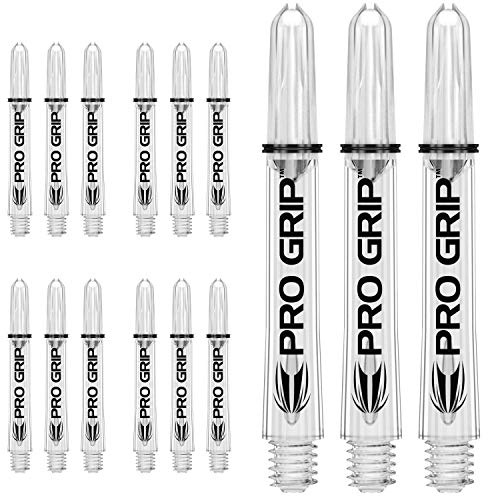 Target Darts 5 x Sets of Clear Pro Grip Shaft Medium - 15 in Total…