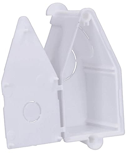 Voxura Wandauslassdose Anschlussdose mit Deckel Wandleuchtendose Unterputz-dose Abzweigdose für Wandleuchten 60x32x30mm Weiß 50 Stück