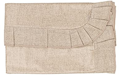 PARAMAISON Tovaglia Plastificata Rettangolare Melange, Stile Shabby Chic, Antimacchia, Impermeabile, Tavola da Pranzo Cucina Giardino, 12 Posti, 140 x 230 cm| Beige