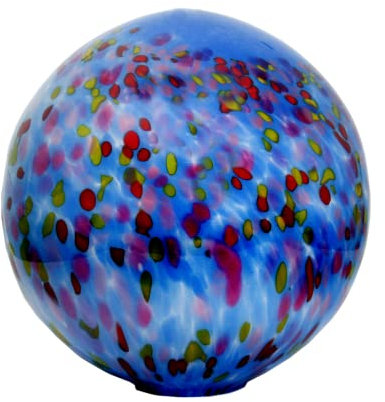 Gartenkugel Bodenkugel 30 cm (o. Scheibe) blau