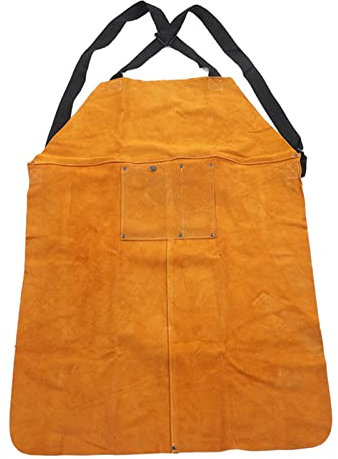 Schweißerschürze, verstellbare Riemenschutz aus Leder, spritzt nicht, Sicherheits-Rindsleder-Gamaschen für Arbeitsschneidwerkzeuge