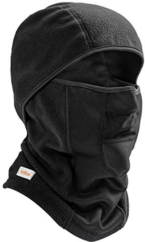FanVince Sturmhaube Winter Thermo Motorrad Fahrrad Sturmmaske - Balaclava Gesichtshaube Warm Polar Fleece Skimaske Winddicht Ski Maske für Herren Damen Schwarz