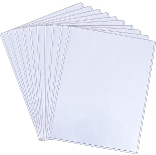 KALLORY 12pcs Transparent Photo Holders Protective Sleeves for Photos Scratch and Water Resistant for Organizing Pictures and Trading Cards