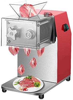 Rebanadora de carne eléctrica comercial de 250 kg/H, cortadora de verduras, máquina trituradora de 850W, picadora automática de alimentos for el hogar Adecuado para campos industriales y comerciales(B