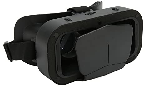 Yanmis 3D Virtual Reality Headset VR-glasögon för Barn och Vuxna, Universal VR-glasögon med Justerbart Pupillavstånd, Anti-Bluelight 360° Panorama Stor Skärm för Filmspel, Support